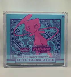 Fusion Strike Pokemon Center Elite Trainer Box PC ETB Sealed With Acrylic Case - Image 1