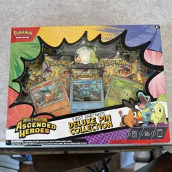 Pokemon TCG Mega Evolution Ascended Heroes Pin Box Tepig Totodile Chikorita EN - Image 1