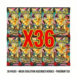 36x - Pokemon TCG Ascended Heroes Booster Pack Box Sealed Packs - Image 1