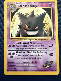 Pokemon - Sabrina's Gengar 29/132, Gym Challenge, Rare - NM - Image 5