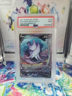2021 POKEMON SWORD & SHIELD CHILLING REIGN FULL ART/GALARIAN ARTICUNO V PSA 9 - Image 1