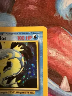 Gyarados 6/102 Base Set Unlimited Holo Rare Vintage WoTC 1999 Pokemon TCG LP - Image 3