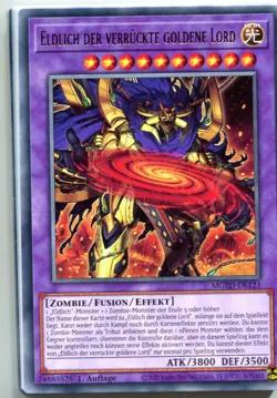Yu-GI-OH Eldlich der Verruckte Goldene Lord Rare MGED-DE123 - Image 1