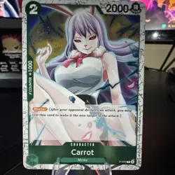 One Piece CCG Carrot P-070 Character Card 2000 Power 2 Cost Special Blocker - Image 1
