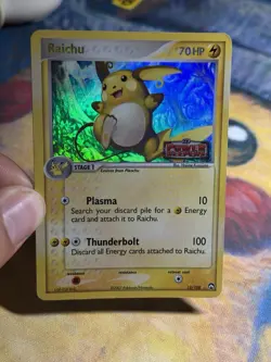 Raichu 12/108 Reverse Holo Rare EX Power Keepers Set Stamped Pokemon Card MP LP - Image 3