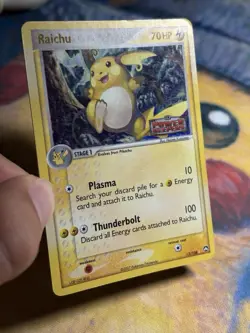 Raichu 12/108 Reverse Holo Rare EX Power Keepers Set Stamped Pokemon Card MP LP - Image 4