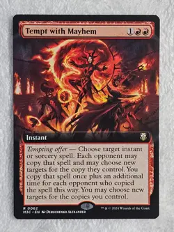MTG Tempt with Mayhem (Extended Art) Modern Horizons 3 #62 Card Rare NM - Image 1