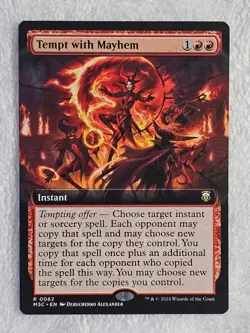 MTG Tempt with Mayhem (Extended Art) Modern Horizons 3 #62 Card Rare NM - Image 2