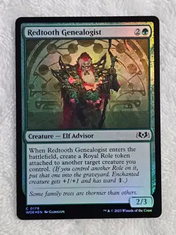 MTG Redtooth Genealogist FOIL - Wilds of Eldraine (WOE) #179 Magic Card NM - Image 1