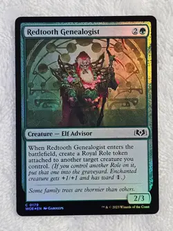 MTG Redtooth Genealogist FOIL - Wilds of Eldraine (WOE) #179 Magic Card NM - Image 2