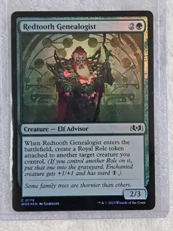 MTG Redtooth Genealogist FOIL - Wilds of Eldraine (WOE) #179 Magic Card NM - Image 4