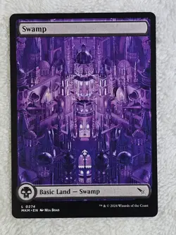 MTG Swamp #274 Full Art Murders at Karlov Manor Magic Card Land NM - Image 1