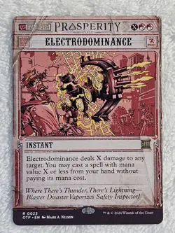 MTG Electrodominance - Outlaws of Thunder Junction (OTP) #23 Card Rare NM - Image 2