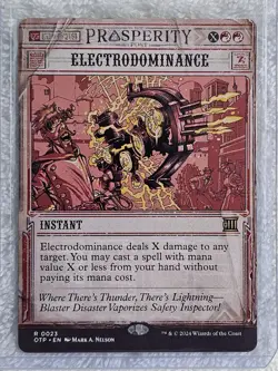 MTG Electrodominance - Outlaws of Thunder Junction (OTP) #23 Card Rare NM - Image 4