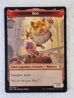 MTG Boo Token Art Card #9 Battle for Baldur's Gate Magic Card Token NM - Image 2
