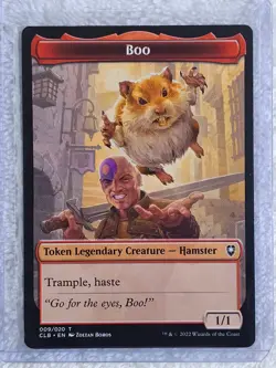 MTG Boo Token Art Card #9 Battle for Baldur's Gate Magic Card Token NM - Image 4