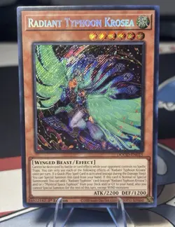 2025 Yu-Gi-Oh Doom of Dimensions Radiant Typhoon Krosea DOOD-EN015 NM - Image 1