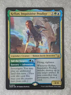 MTG Kellan, Inquisitive Prodigy #212 Murders at Karlov Manor Magic Card Rare NM - Image 2