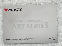 MTG Murktide Regent Art Card #20 Murders at Karlov Manor Gold Signature NM - Image 3
