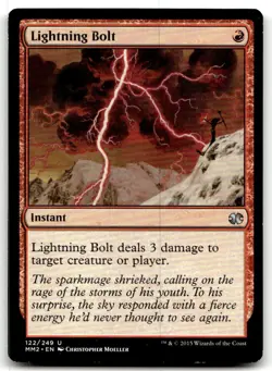 MTG Lightning Bolt U Modern Masters 2015 122 LP - Image 1