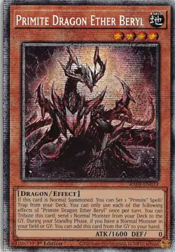 Rarity Collection 5 Starlight Rare RA05-EN033 Primite Dragon Ether Beryl - Image 1