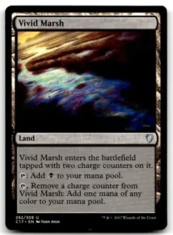 MTG Vivid Marsh U Commander 2017 292 LP - Image 1