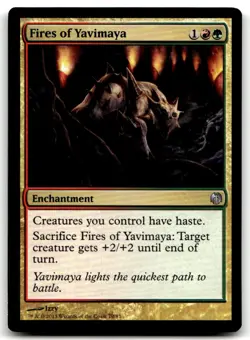 MTG Fires of Yavimaya U Duel Decks: Heroes vs. Monsters 70 LP - Image 1