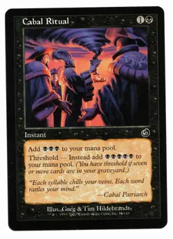 Magic the Gathering MTG Card: Cabal Ritual 51/143 Torment! NM - Image 1