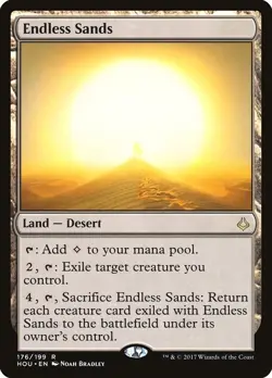 Endless Sands 1x FOIL HOU MTG Hour of Devastation Rare MINT land - Image 1