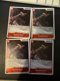 Roronoa Zoro OP04-015 R x4 Playset Kingdoms of Intrigue One Piece TCG CCG OP-04 - Image 1