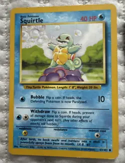 Bundle of 5 Vintage Pokemon Cards Squirtle Slowbro Pikachu Blaine’s Charmeleon - Image 2