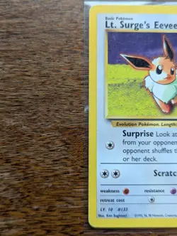 Pokemon Card - Lt. Surge's Eevee Gym Challenge 51/132 Uncommon - Image 4