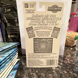 Bandai Digimon Digi-Battle Series 1 Booster Pack 8 Cards + Bonus Poster - Image 2