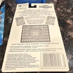 Bandai Digimon Digi-Battle Series 1 Booster Pack 8 Cards + Bonus Poster - Image 3