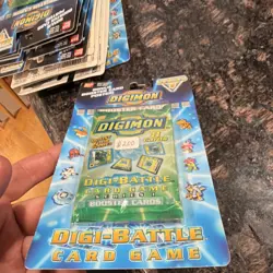 Bandai Digimon Digi-Battle Series 1 Booster Pack 8 Cards + Bonus Poster - Image 4