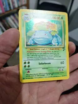 Pokemon TCG Venusaur Holo Rare Card 18/130 Base Set 2 LP - Image 2