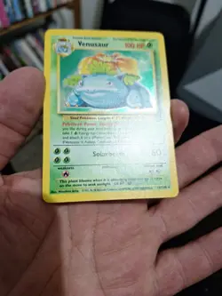 Pokemon TCG Venusaur Holo Rare Card 18/130 Base Set 2 LP - Image 4