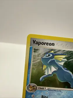 Pokemon TCG Vaporeon Holo Rare Card 6/17 Pop Series 3 - Image 2