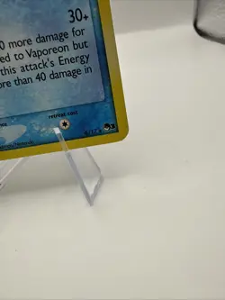 Pokemon TCG Vaporeon Holo Rare Card 6/17 Pop Series 3 - Image 4