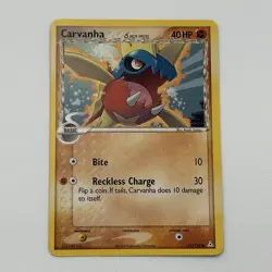 Carvanha 61/110 Delta Species EX Holon Phantoms 2006 Pokemon Card NM - Image 1