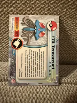 Pokemon Card - Tentacruel #73 - Topps Series 1 - Blue Logo NM-LP - Image 2