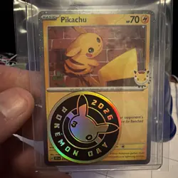 Pikachu 2026 Pokemon Day Promo Card And Coin - Image 1