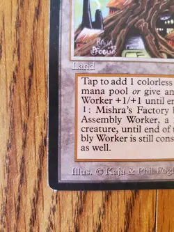 Magic The Gathering MISHRA'S FACTORY ANTIQUITIES Land Card Lightly Played - Image 3
