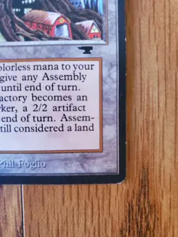 Magic The Gathering MISHRA'S FACTORY ANTIQUITIES Land Card Lightly Played - Image 4