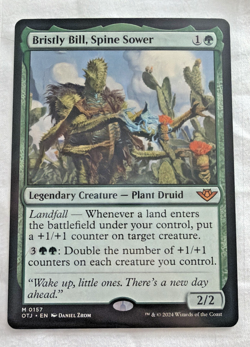 Bristly Bill Spine Sower OTJ #0157 MTG Magic The Gathering Near Mint Legendary - Image 1