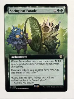 Springleaf Parade (Extended Art) Commander: Lorwyn Eclipsed Regular - Image 1
