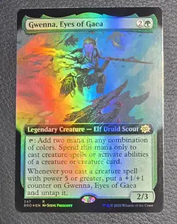 Gwenna, Eyes of Gaea (Extended Art) The Brothers' War Foil MTG Magic Card - Image 1