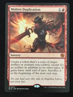 1x MTG Molten Duplication - Outlaws of Thunder Junction: The Big Score (BIG) #14 - Image 1