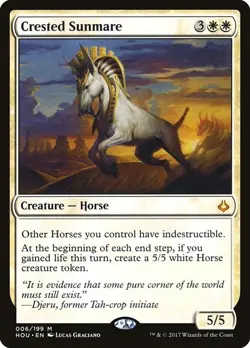 Crested Sunmare 1x FOIL HOU MTG Hour of Devastation Mythic MINT white - Image 1