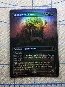MTG Cultivator Colossus 0317 - Borderless Foil - Innistrad Remastered - Image 1